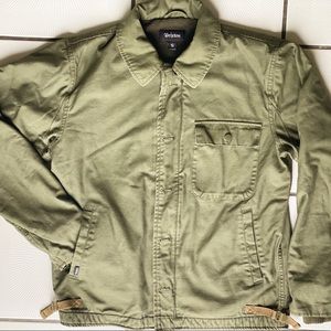 Brixton Men’s Fleece-Lined Canvas Utility Jacket